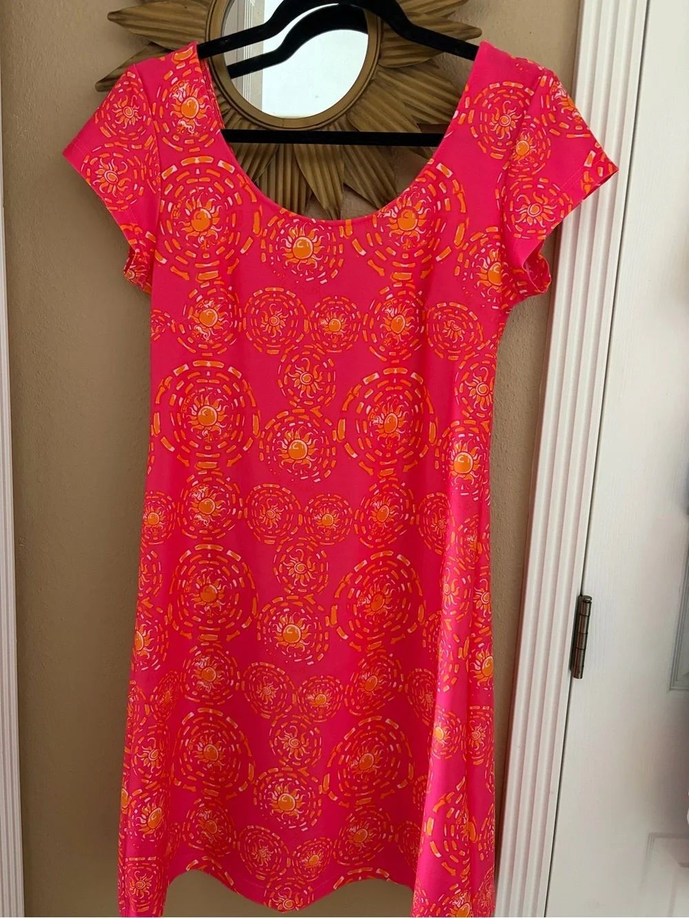 Kaeli Smith Gorgeous Deep Pink and Orange Dress S